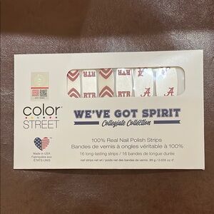 Color Street Collegiate Spirit Nail Strips - Red & White